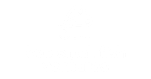logo white two small fish ventures